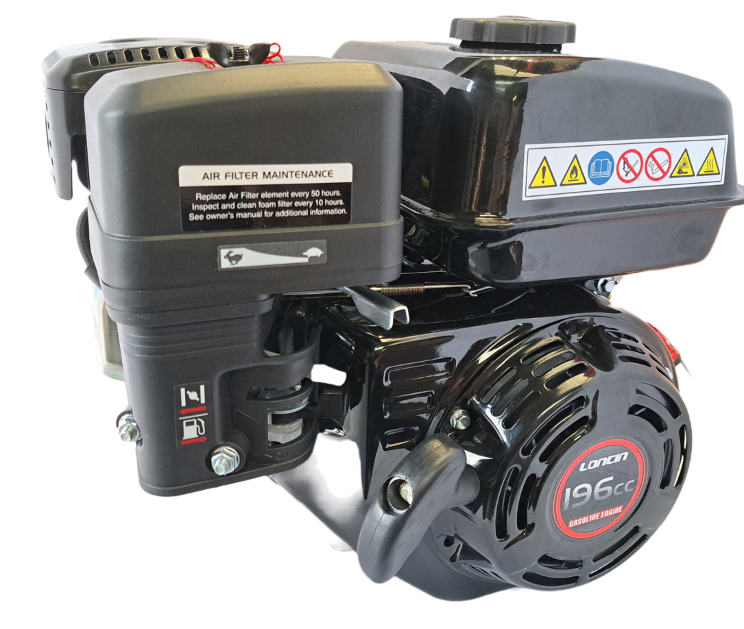 Loncin Engine G200F-B5 196cc Petrol with Engine Reduction Gear Box 20mm  Shaft can replace Honda GX200 & GX160 - Lumag Distribution