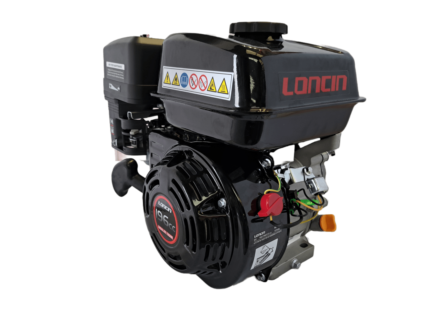 Loncin Engine G200F-B5 196cc Petrol with Engine Reduction Gear Box 20mm  Shaft can replace Honda GX200 & GX160 - Lumag Distribution